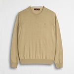 Maglia 100% cotone girocollo - Khaky