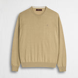 Maglia 100% cotone girocollo - Khaky