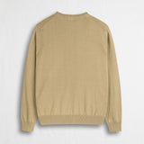 100% Cotton Crew Neck Shirt - Khaki