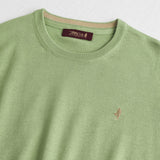100% Cotton Crew Neck Shirt - Light Green