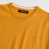 100% Cotton Crew Neck Shirt - Gold Yellow