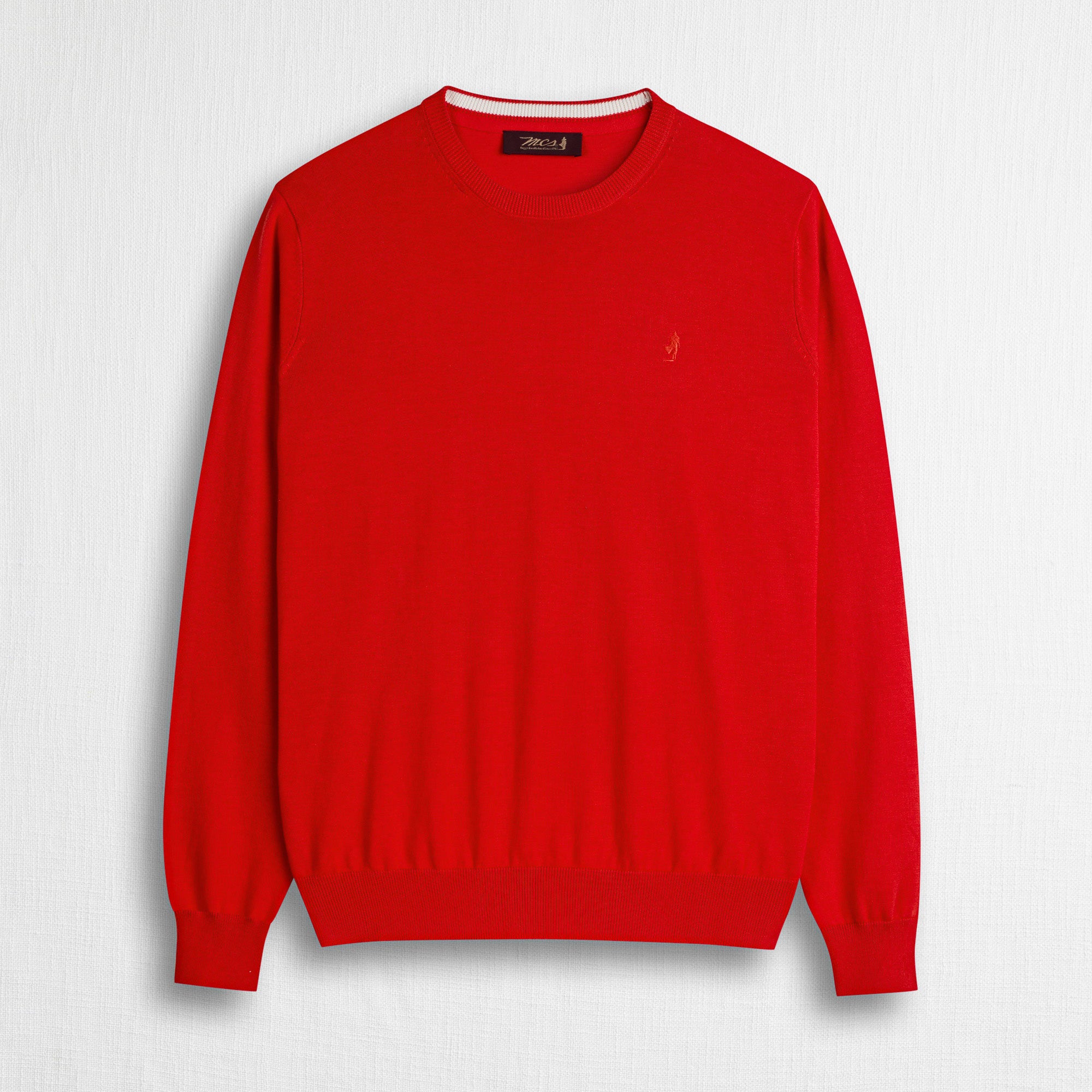 Maglia 100% cotone girocollo - Spice Orange