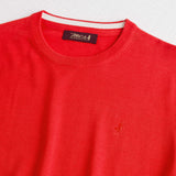 100% Cotton Crew Neck Shirt - Spice Orange