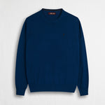 Maglia 100% cotone girocollo - Deep Blue