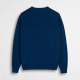 100% Cotton Crew Neck Shirt - Deep Blue