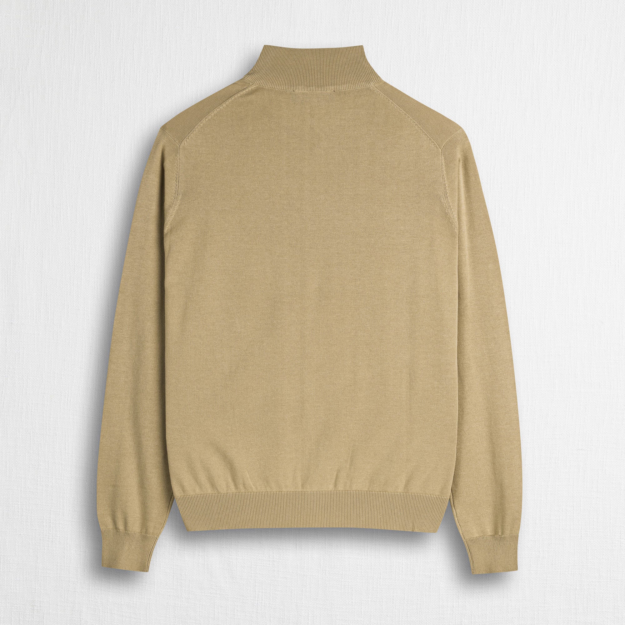 100% Cotton Full-Zip Shirt - Khaki