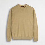 Maglia 100% cotone girocollo acid wash - Khaky