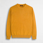 Maglia 100% cotone girocollo acid wash - Gold Yellow