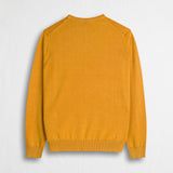 100% Cotton Acid Wash Crew Neck Shirt - Gold Yellow