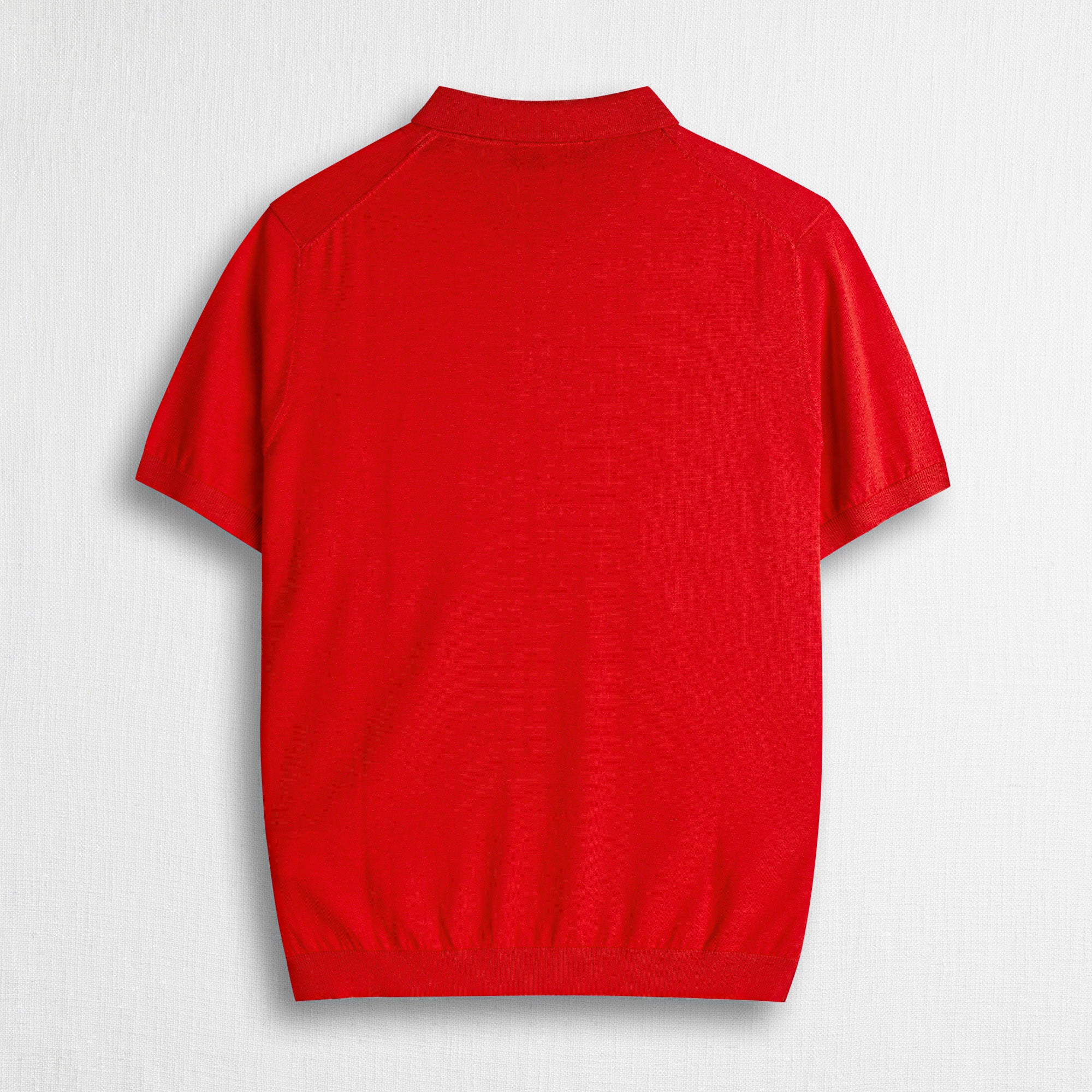 100% Cotton Knit Polo - Spice Orange