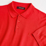 100% Cotton Knit Polo - Spice Orange
