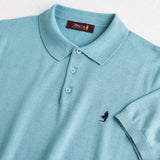 100% Cotton Knit Polo - Sky Blue