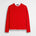 Maglia 100% cotone girocollo con dettagli in jersey - Spice Orange