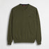 Maglia 100% cotone scollo V - Dark Olive