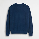 100% Cotton Piquet Serafino Acid Wash Shirt - Deep Blue