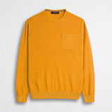 Maglia 100% cotone slub acid wash - Gold Yellow