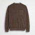 Maglia 100% cotone slub acid wash - Chocolate
