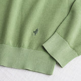 Piquet Crew Neck Acid Wash Shirt - Light Green