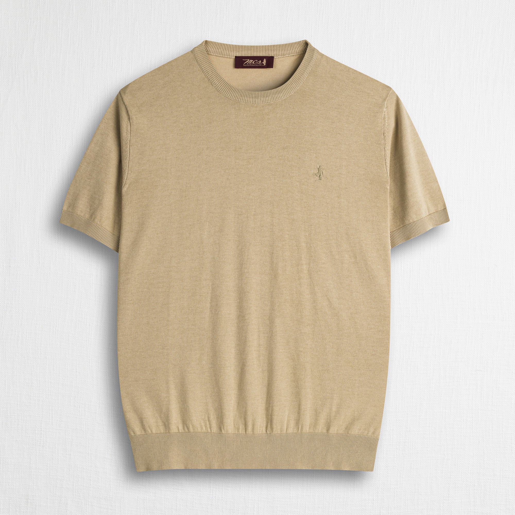 Maglia 100% cotone manica corta - Khaky