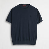 Maglia 100% cotone manica corta - Navy Blue