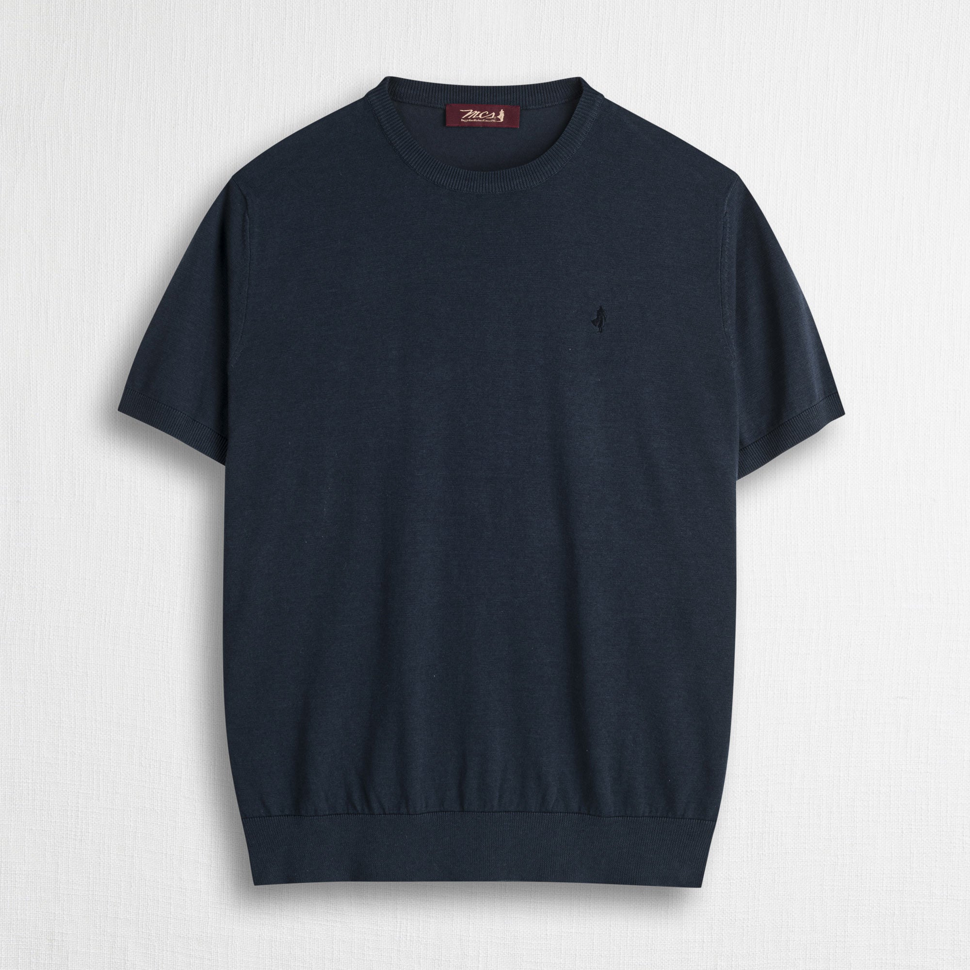 Maglia 100% cotone manica corta - Navy Blue