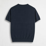 100% Cotton Short Sleeve Shirt - Navy Blue