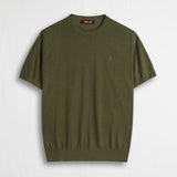 Maglia 100% cotone manica corta - Dark Olive