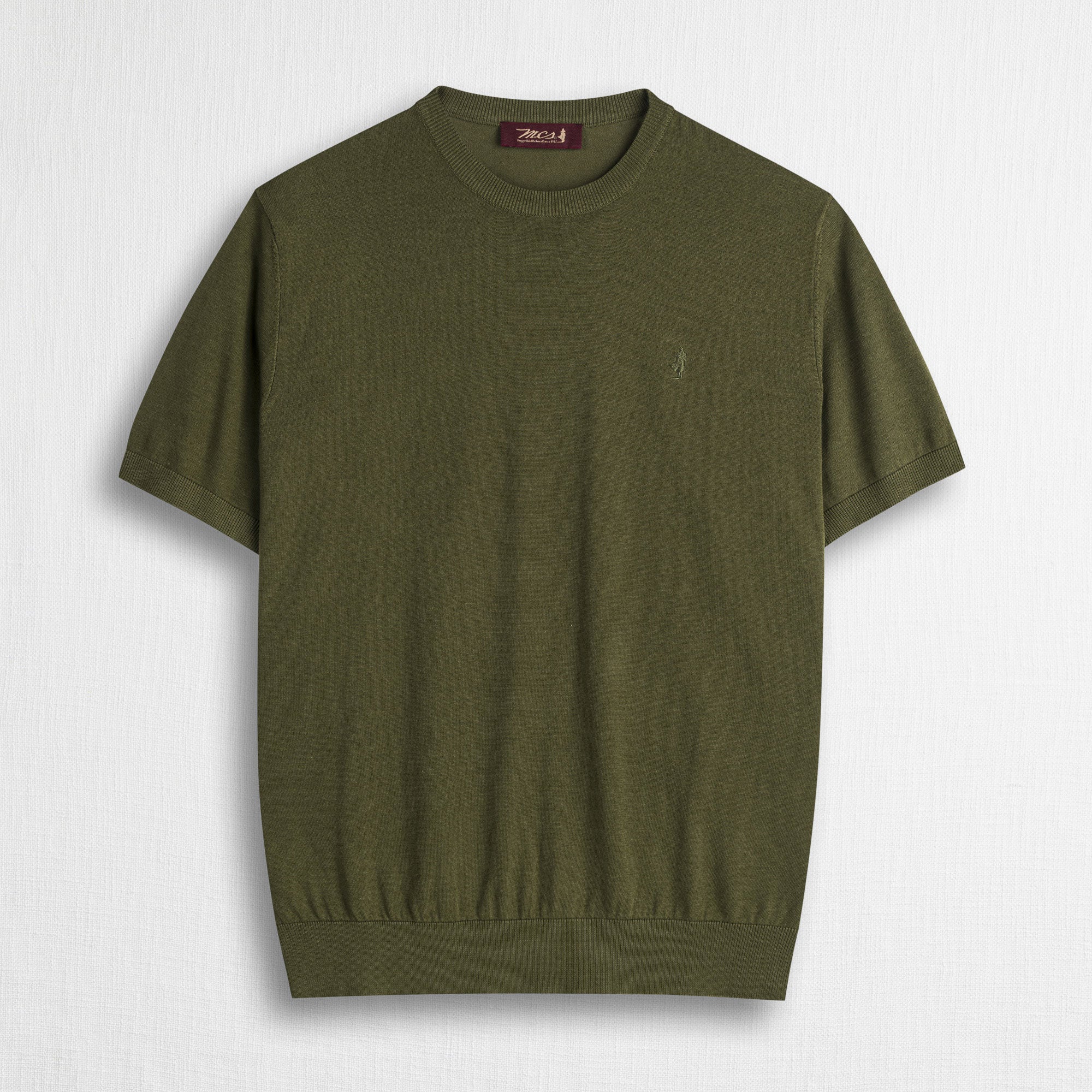 Maglia 100% cotone manica corta - Dark Olive