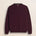 Maglione Girocollo in Lambswool Mouliné  fronte - Merlot