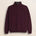 Maglione Mezza Zip in Lambswool Mouliné  fronte - Merlot