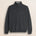 Maglione Mezza Zip in Lambswool Mouliné  fronte - Charcol
