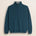 Maglione Mezza Zip in Lambswool Mouliné  fronte - Atlantic Deep