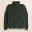 Maglione Mezza Zip in Lambswool Mouliné  fronte - Olive Night