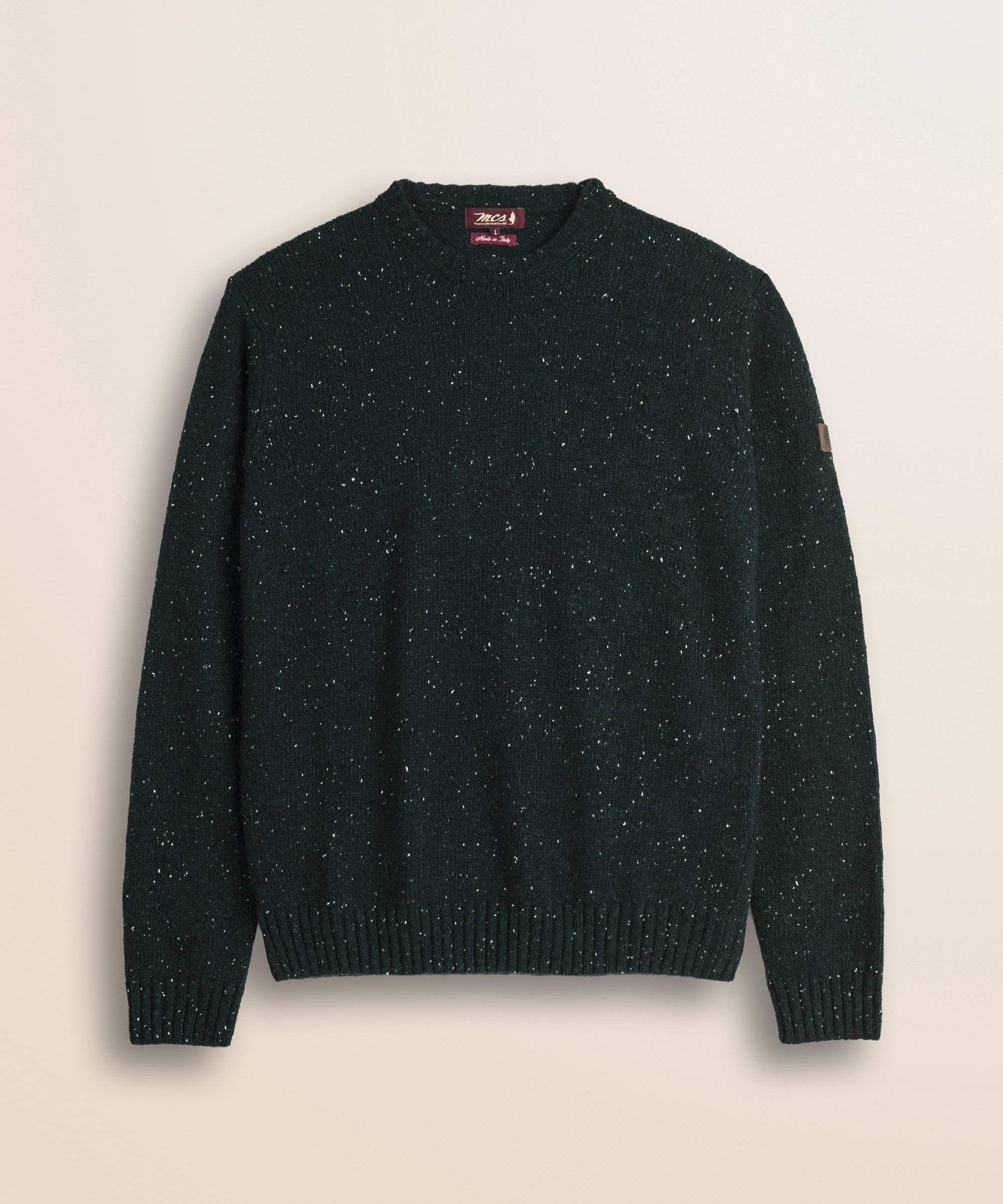 Maglione Girocollo Bottonato in Misto Lana fronte - Ponderosa Pine