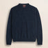 Maglione Girocollo Bottonato in Misto Lana fronte - Indigo Dust