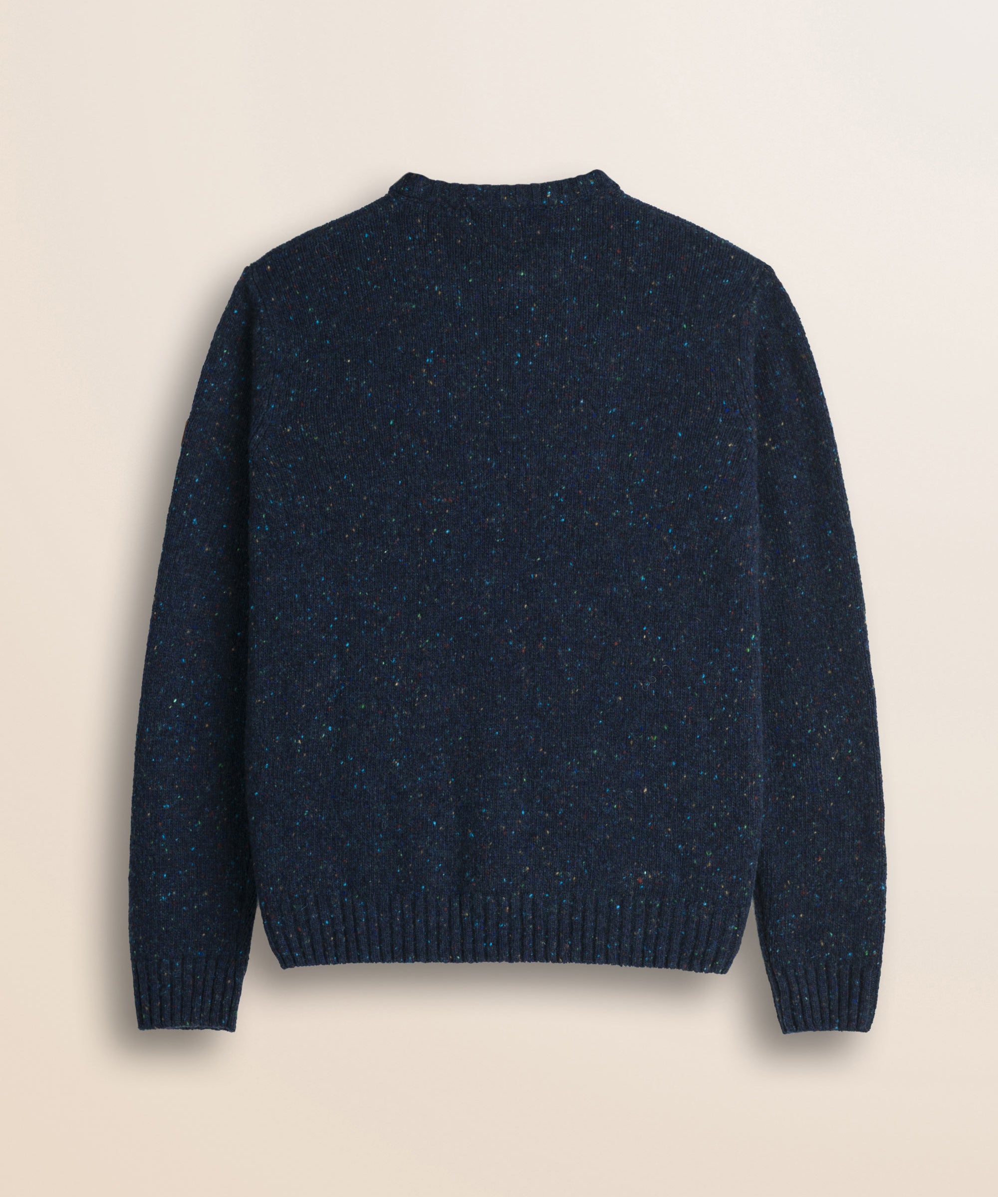 Maglione Girocollo Bottonato in Misto Lana retro - Indigo Dust