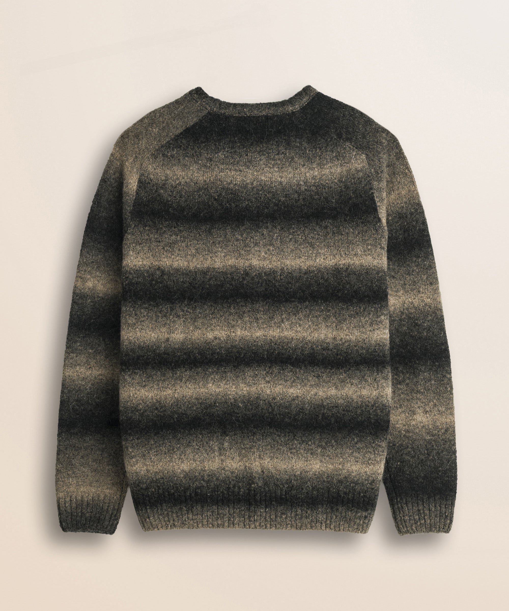 Maglione Raglan in Misto Mohair Sfumato retro - Chocolate