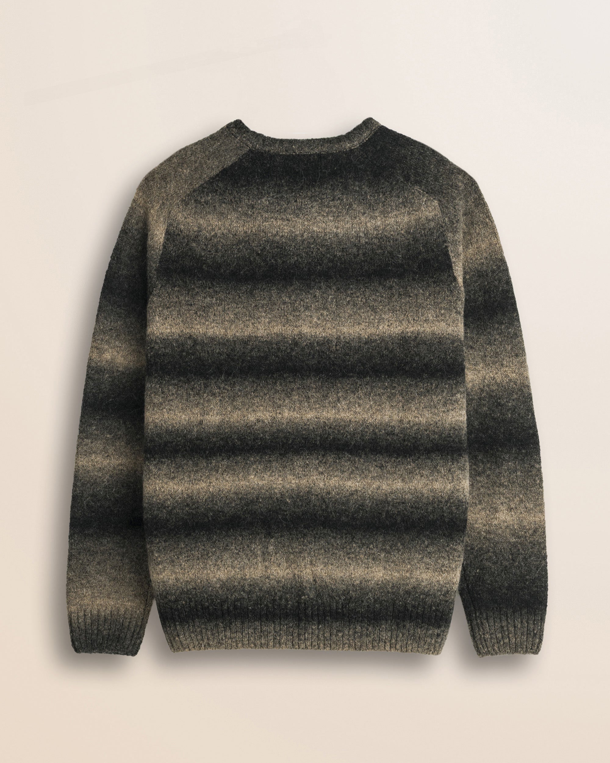 Maglione Raglan in Misto Mohair Sfumato retro - Chocolate