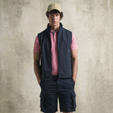 Gilet smanicato in softshell - Navy Blue