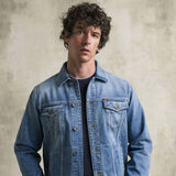 T-shirt 100% cotone mercerizzato doppia costina - Navy Blue