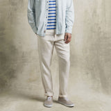 Pantalone 5 tasche in lino - Milk