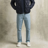 Pantalone Utility in cotone elasticizzato - Grey Blue