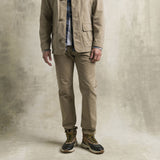 Pantalone 5 tasche in canvas delavè - Irish Cream