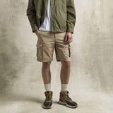 Bermuda cargo in gabardina stretch - Khaky
