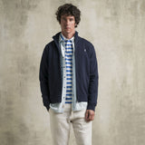 Felpa 100% cotone full zip - Navy Blue