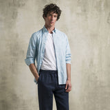 Camicia 100% cotone stampa paisley - Light Blue Print
