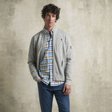 Felpa bomber 100% cotone - Melange Gray