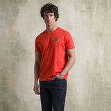 T-shirt 100% cotone Strike Wash con stampa punto cuore - Spice Orange