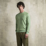 100% Cotton Slub Acid Wash Shirt - Light Green