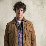 Camicia 100% cotone popeline a quadri - Navy Check